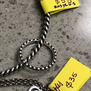 James Avery Silver Beaded Ring